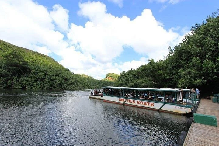 River boat on the Wailua River; representative river-cruise photography