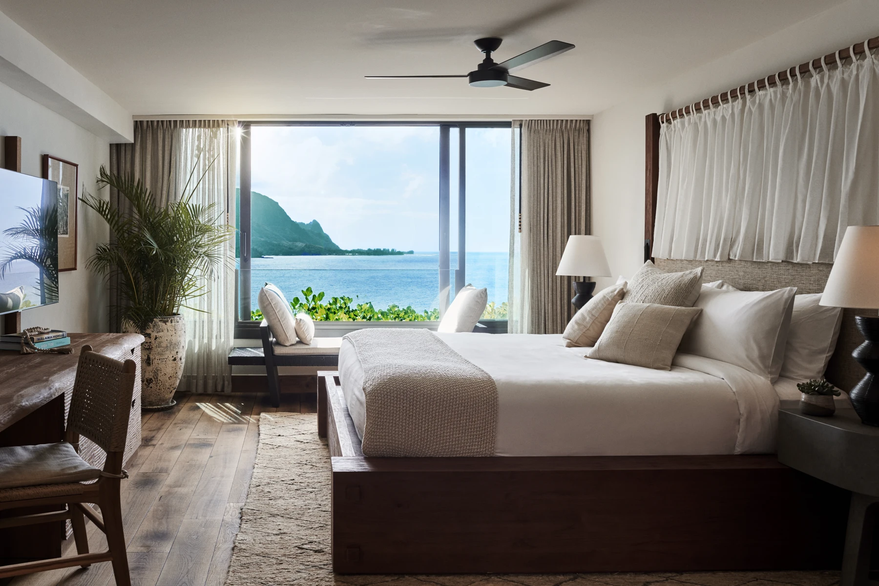 Makana Penthouse at 1 Hotel Hanalei Bay; accommodation categories differ